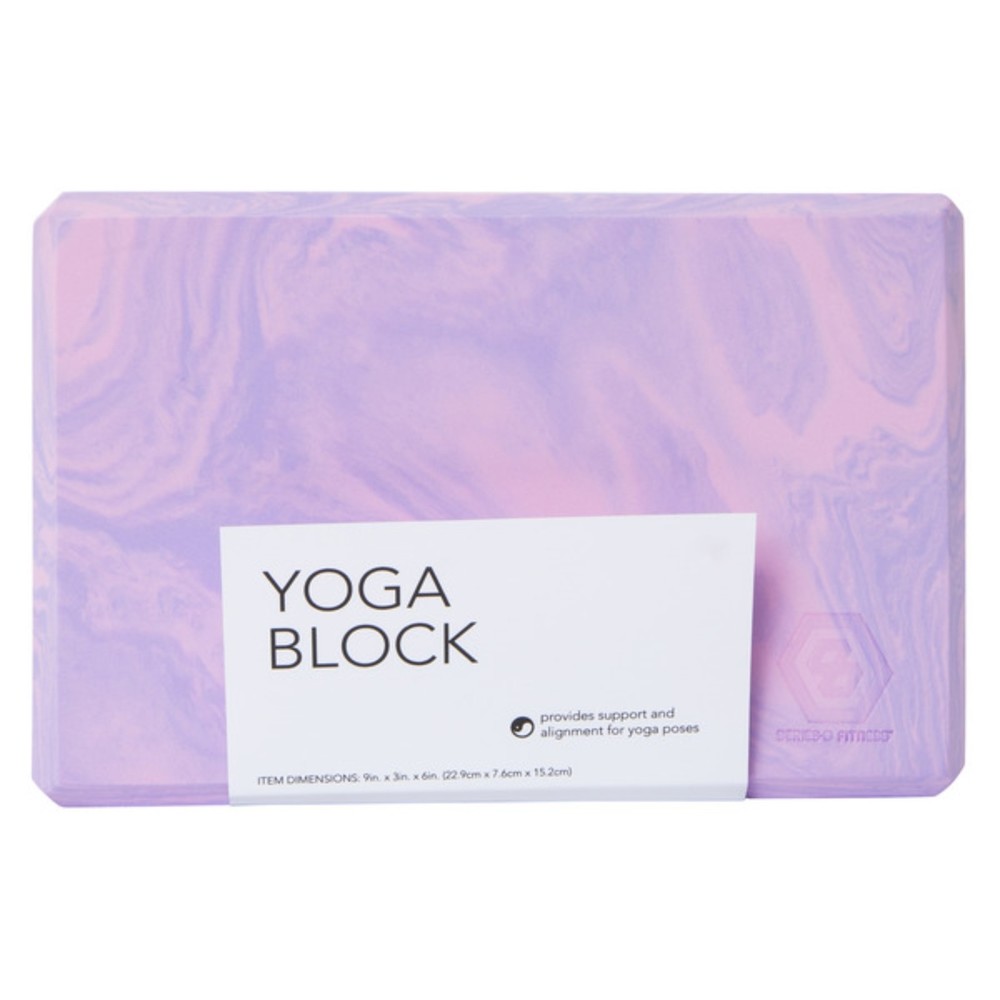 Series 8 Fitness Marble Print Yoga Block